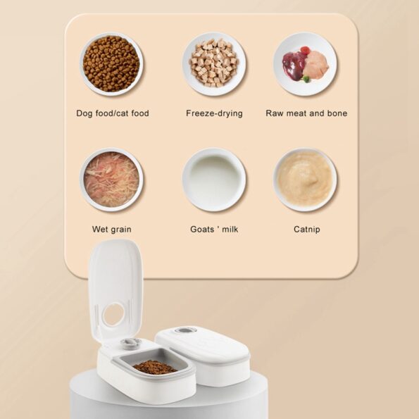 Distributeur Automatique de Nourriture pour Chien et Chat – Programmable avec Bol Inox – Image 6