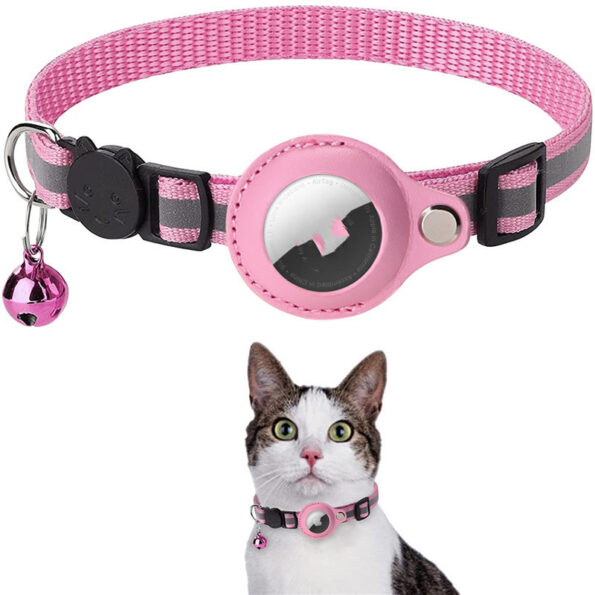 Collier Réfléchissant pour Chien & Chat avec Support Étanche pour AirTag – Sécurité & Suivi GPS – Image 8