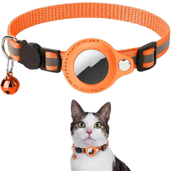 Collier Réfléchissant pour Chien & Chat avec Support Étanche pour AirTag – Sécurité & Suivi GPS – Image 6