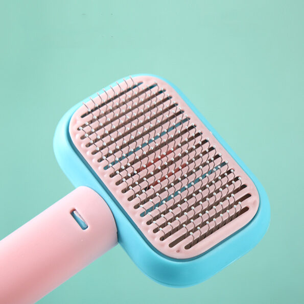 Brosse Démêlante et de Massage pour Chien & Chat – Brosse de Toilettage Anti-Nœuds en Acier Inoxydable – Image 3