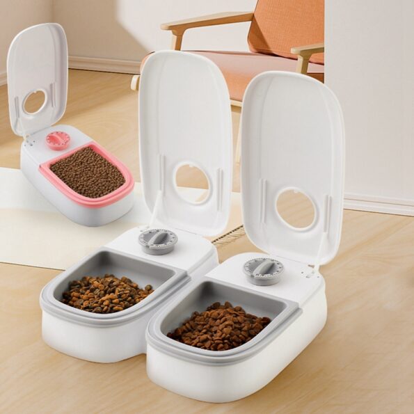 Distributeur Automatique de Nourriture pour Chien et Chat – Programmable avec Bol Inox – Image 9