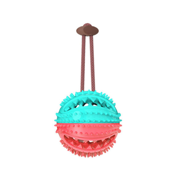 Balle à mâcher interactive avec ventouse – Jouet éducatif pour chien, nettoyage des dents & friandises – Image 7