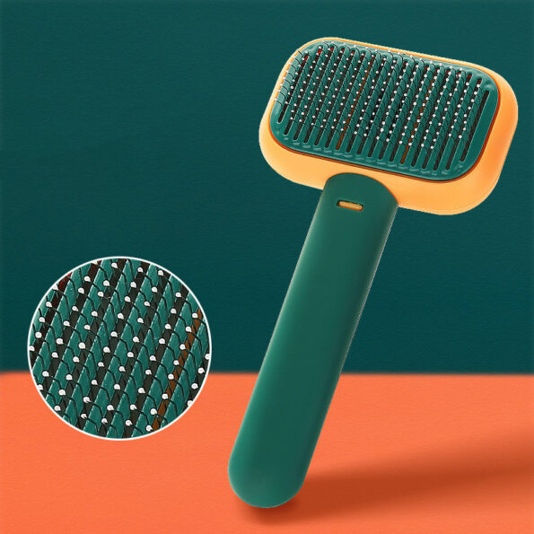 Brosse Démêlante et de Massage pour Chien & Chat – Brosse de Toilettage Anti-Nœuds en Acier Inoxydable – Image 5