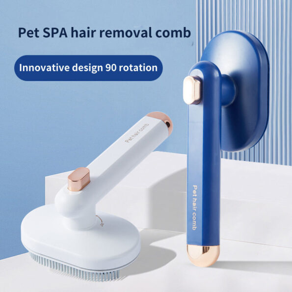 Brosse Autonettoyante Anti-Poils pour Chien & Chat – Peigne de Toilettage Élimine Poils Morts et Flottants – Image 4
