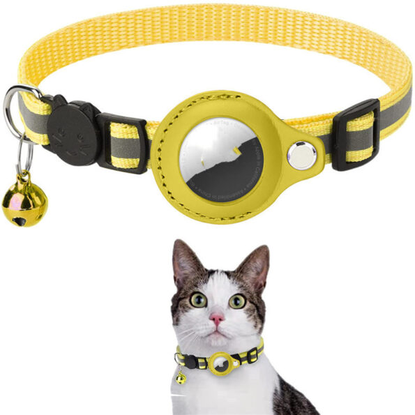 Collier Réfléchissant pour Chien & Chat avec Support Étanche pour AirTag – Sécurité & Suivi GPS – Image 3
