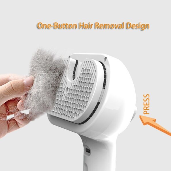Peigne Autonettoyant pour Chien & Chat avec Brumisateur – Brosse Démêlante Anti-Poils Morts pour Toilettage Doux – Image 5