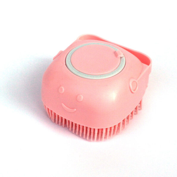 Gant de Bain et de Massage en Silicone pour Chien et Chat – Brosse 2-en-1 avec Réservoir de Shampooing – Image 2