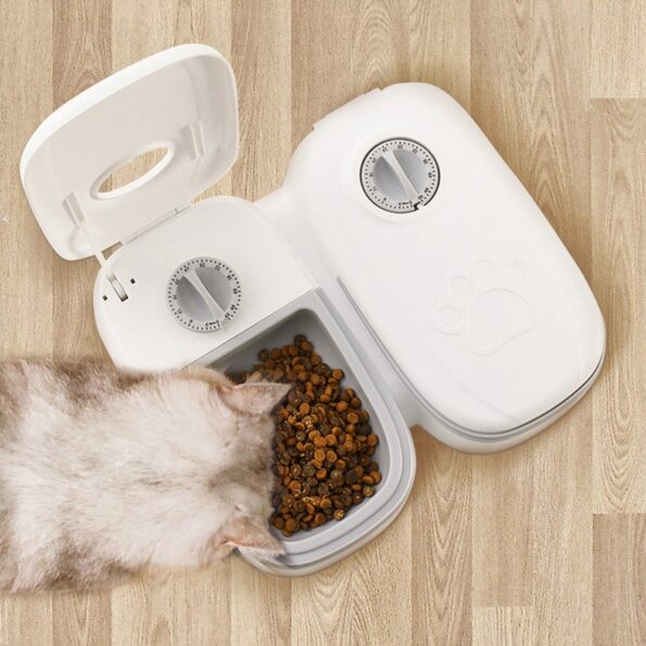 Distributeur Automatique de Nourriture pour Chien et Chat – Programmable avec Bol Inox – Image 10