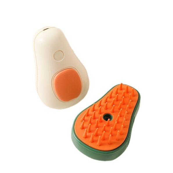 Brosse Vapeur Électrique Autonettoyante pour Chat & Chien – Brosse de Massage Hydratante Forme Avocat – Image 8