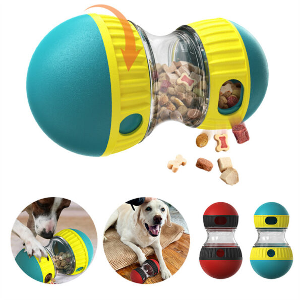 Jouet distributeur de croquettes – Tumbler interactif anti-glouton pour chien – Image 2