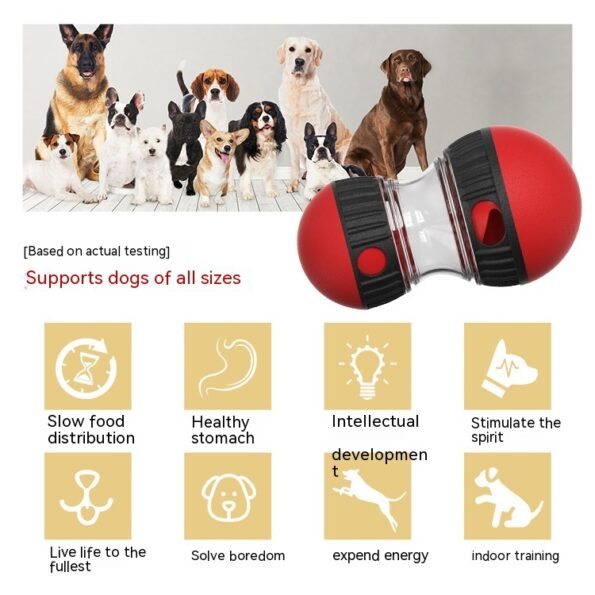 Jouet distributeur de croquettes – Tumbler interactif anti-glouton pour chien – Image 6