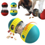 Jouet distributeur de croquettes – Tumbler interactif anti-glouton pour chien